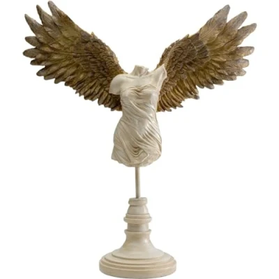 Afbeelding van Woonaccessoires vrouw vleugels brons Kare Design