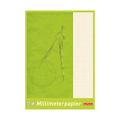 Afbeelding van Herlitz 690404 millimeterblok A4, 25 vellen, 5 stuks