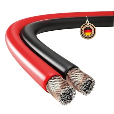 Afbeelding van ETEC, 10 meter luidsprekerkabel, CCA kabeldoorsnede 2x2,50mm², rood/zwart