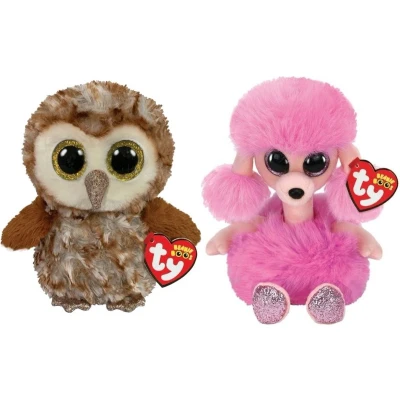 Afbeelding van Ty Knuffel Beanie Boo&quot;;s Percy Owl &amp; Camilla Poodle