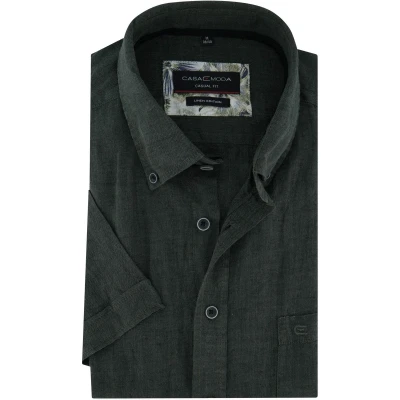 Afbeelding van Casa Moda casual overhemd korte mouw groen