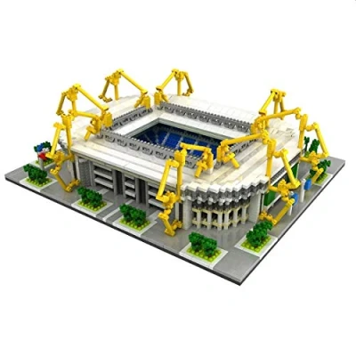 Afbeelding van Model om met nanoblokjes in elkaar te zetten. Signal Iduna Park Stadion. Meer dan 3800 stukjes