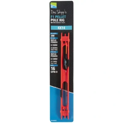 Afbeelding van Preston F1 Pellet Pole Rig (3m) Maat : 4x10