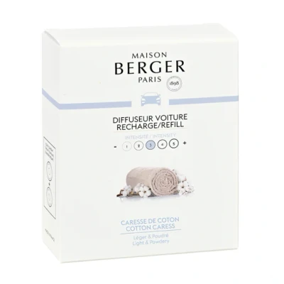 Afbeelding van Cotton Caress navulling 2 stuks Autoparfum Lampe Berger