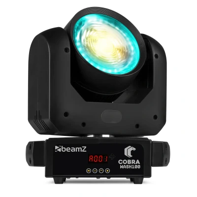 Afbeelding van BeamZ Cobra Wash100 moving head met LED ring CW/WW 100W