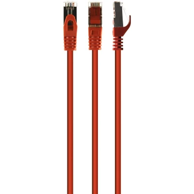Afbeelding van S/FTP Cat6A patchkabel LSZH, rood 10 meter