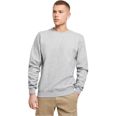Afbeelding van Build Your Brand Premium Crewneck Pullover Sweater voor heren