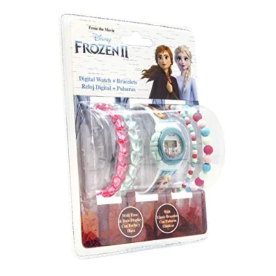 Afbeelding van Kids Licensing Horloge set Frozen Ii Meisjes 39,3 Cm Groen/roze