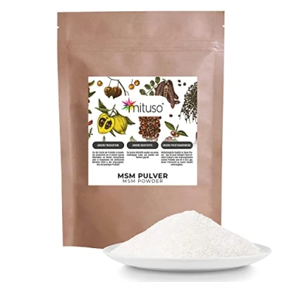 Afbeelding van MSM poeder, 99,9% zuiver, (1 x 400 g) methylsulfonylmethaan, organische zwavel zonder toevoegingen/mituso