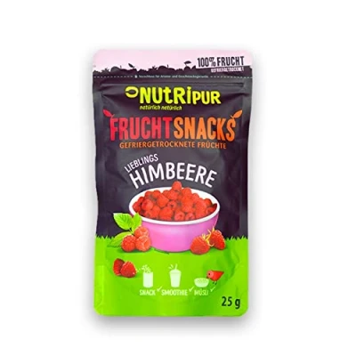 Afbeelding van Vriesgedroogde vruchten: 100 g gevriesdroogde frambozen voor smoothiebowl, muesli, pap topping bessen zonder toegevoegde suiker gevriesdroogd fruit van NutriPur