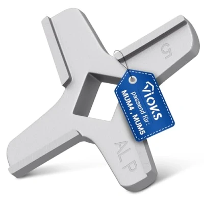 Afbeelding van VIOKS Mesinzet 620949 00620949 voor Bosch mesinzetstuk keukenmachine vleesmolen reservemes van roestvrij staal MUM5 MUM4 MFW15 MF155 MK44 MUZ4FW MUZ5 Geschikt Siemens 00020468 00028887
