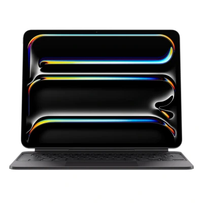 Afbeelding van Apple iPad Magic Keyboard hoes voor de 13 inch Pro (M4), comfortabel typen, ingebouwde trackpad, rij functietoetsen, Engels (VK) Zwart ​​​​​​​