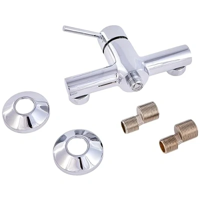 Afbeelding van Cornat douche eengreepsmengkraan &quot;Calo&quot; Hoogwaardige messing behuizing verchroomd 1/2 inch uitlaat/eengreepsmengkraan voor opbouwmontage/douchekraan / CAL3