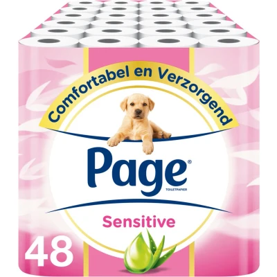 Afbeelding van 3x Page Toiletpapier Sensitive Aloe Vera 3 laags 16 stuks