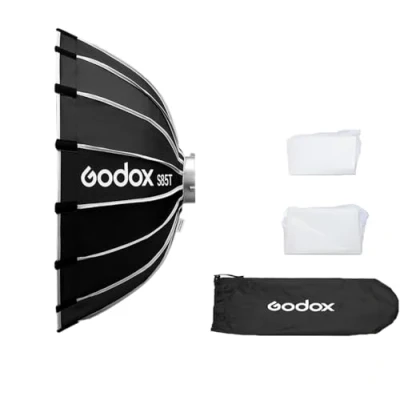 Afbeelding van Godox S85T 85 cm snelsluiting paraplu softbox, afneembare opvouwbare softbox met standaard bowen houder en diffusers voor fotografie, Speedlite, Studio Flash, Monolight