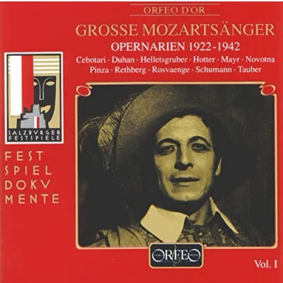 Afbeelding van Maria Cebotari, Hans Duhan, Wiener Philharmoniker Grosse Mozartsänger, Opernarien 1922 1942 (CD)