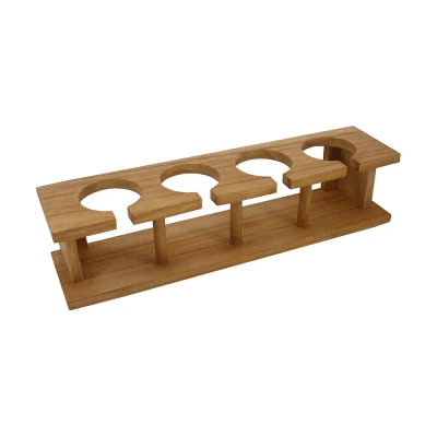 Afbeelding van Teak Wijnglazenrek quattro
