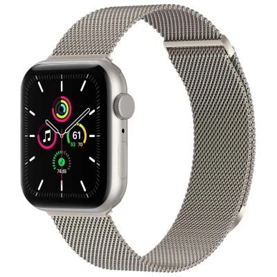 Afbeelding van Apple Watch bandje Milanees Sterrenlicht Geschikt voor Series 1 10 / SE Ultra (2)