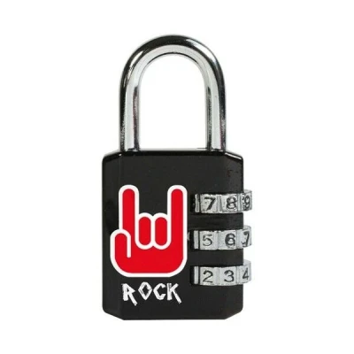 Afbeelding van Hangslot Masterlock 3 cijfer combinatie 30mm rock patroon