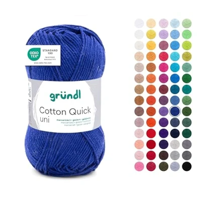 Afbeelding van Gründl Quick Uni katoen, 50 g/125 m, koningsblauw