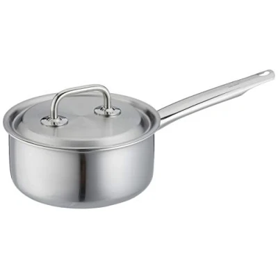 Afbeelding van Spring Brigade Premium steelpan met deksel 16 cm, roestvrij staal, zilver, 2 eenheden, 14,8 x 27,6 48,4 cm