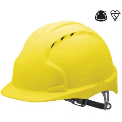 Afbeelding van JSP Veiligheidshelm geel HDPE EN 397 1 stuk AJF030 000 200