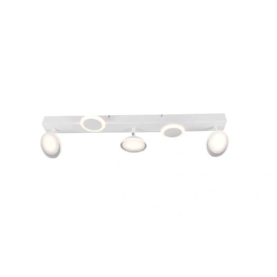Afbeelding van Brilliant Leuchten Led plafondspot Meriza 70 cm breedte, 2800 lm, warmwit, draaibaar, metaal, kunststof, wit (1 stuk)