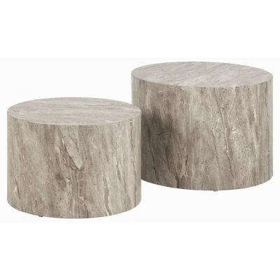 Afbeelding van Dipo salontafel setjes grijs.