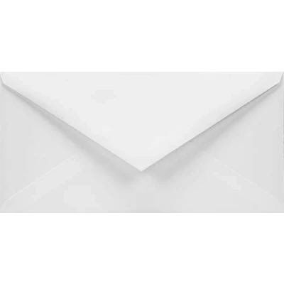 Afbeelding van Netuno 25 enveloppen wit lang 110x220mm 120g Aster Smooth White natklevend elegant DL zonder venster hoogwaardige voor wenskaarten uitnodigingskaarten