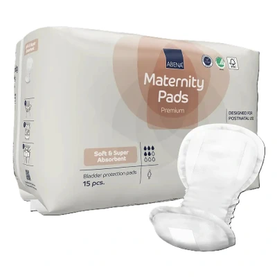 Afbeelding van Abena Kraamverband Premium 15 stuks Sterk Absorberend Maximaal comfort Optimale bescherming Droog gevoel Dermatologisch Getest