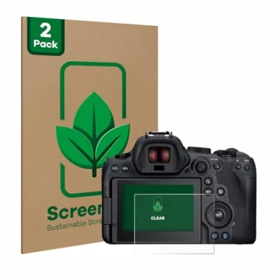 Afbeelding van ScreenLeaf Screenprotector voor Canon EOS R6 Mark II Duurzame schermbescherming Folie Beschermfolie transparant (2 Stuks)
