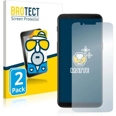 Afbeelding van BROTECT Screenprotector voor OnePlus 5T Folie Beschermfolie matte (2 Stuks)