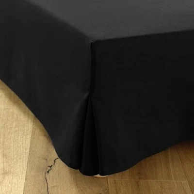 Afbeelding van Bedrok 140x200 Zwart 4 Zijden met een Hoogte van 30 cm Gemaakt in Europa
