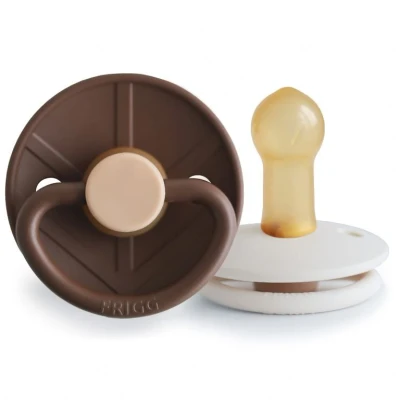 Afbeelding van FRIGG Fopspeen Little Viking 6 18mnd Cocoa/Cream 2st