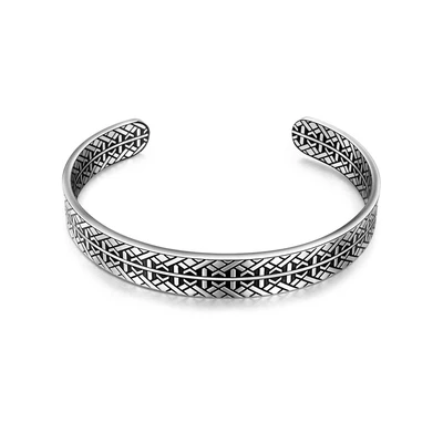 Afbeelding van True Rebels Armband, Heren, Maat: One Size, Silber / schwarz