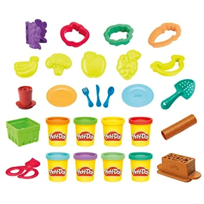Afbeelding van Play Doh Laat je tuintje groeien Boetseerset voor Kinderen vanaf 3 jaar met Gereedschap en Vormpjes Rollenspellen, Knutselen Peuters, Creatief Cadeau Meisjes Jongens