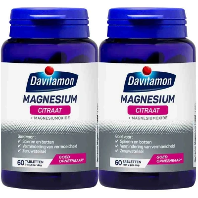 Afbeelding van Gratis Verzending: 2x Davitamon Magnesium Citraat 60 tabletten