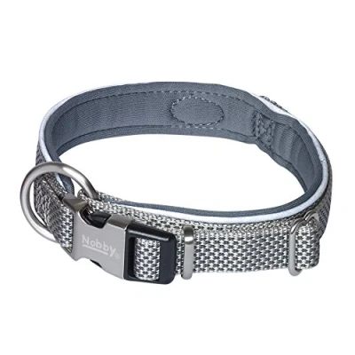 Afbeelding van Nobby halsband &quot;Classic Preno Royal&quot;, M L(Halsumfang 45 55 cm), grijs