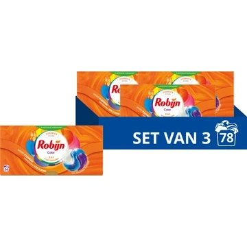 Afbeelding van Robijn Classics Color 3 in 1 Wascapsules x 26 wasbeurten Voordeelverpakking 78