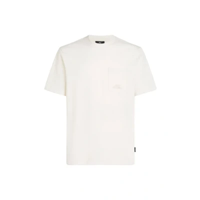 Afbeelding van O&#039;Neill Chest Pocket Tshirt basic, Heren, Maat: XS, Snow white