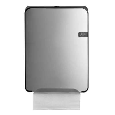 Afbeelding van Silver Quartz handdoekdispenser t.b.v. multifold en C fold