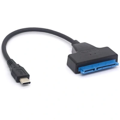 Afbeelding van USB C to SATA Adapter Type III Hard Drive Cable for 2.5? 3 HDD SSD 7+15 Pin Thunderbolt Converter