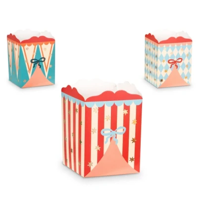 Afbeelding van Partydeco Zirkus Popcorn Tüten 6 Stk.
