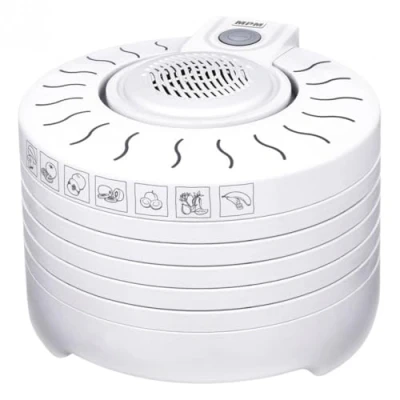 Afbeelding van MPM Voedseldroger Elektrische Dehydrator 5 Laags BPA vrij 250 W Wit