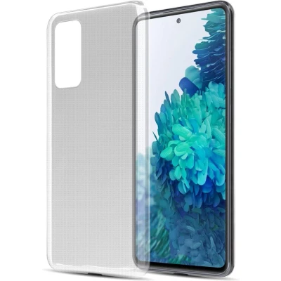 Afbeelding van Cadorabo Hoesje geschikt voor Samsung Galaxy S20 FE in VOLLEDIG TRANSPARANT Beschermhoes gemaakt van flexibel TPU Silicone Case Cover