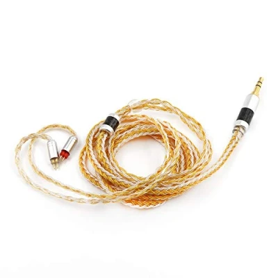 Afbeelding van Linsoul Tripowin Zonie 16 aderige verzilverde kabel SPC oortelefoonkabel BL03 TRN V90 V80 AS10 ZS10 ZS6 ES4 ZST ZSR(2pin 0.78, 2.5mm,Gold)