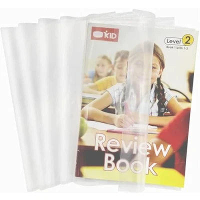 Afbeelding van EULANT 10 stuks Schriftomslagen Transparant,Boekomslag Plastic,Waterbestendig boekbescherming met boekband,beschermhoes voor schoolschriften/opdrachten boeken,B5