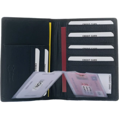 Afbeelding van Paspoort hoesje Compact Leer Donkerblauw