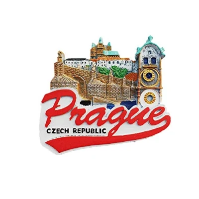 Afbeelding van 3D Praag Tsjechië Koelkast Magneet Souvenir Gift Magnetische Sticker Collectie