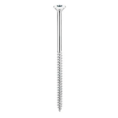 Afbeelding van Connex Universele schroeven 5,0 x 90 mm 1 kg grootverpakking verzonken kop TX aandrijving gedeeltelijke schroefdraad blauw verzinkt/schroevenset/schroeven in zak / KL3245090 zilver